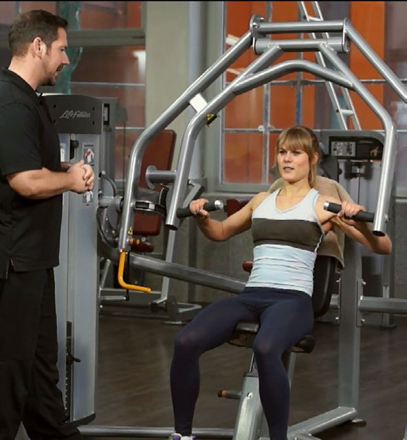 Chest press — Anfangsposition