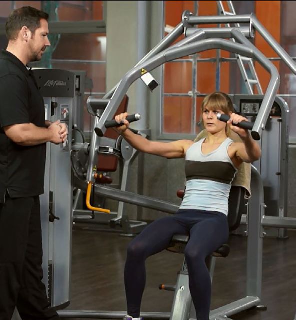 Chest press — Endposition