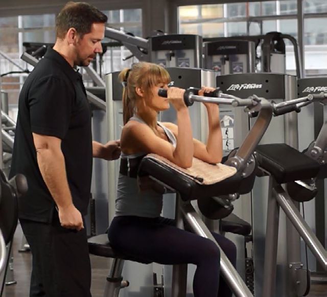 Triceps press — Anfangsposition