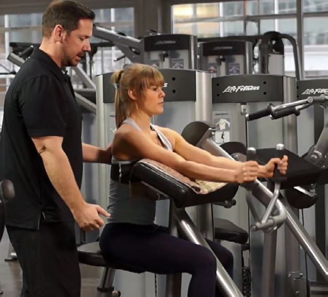 Triceps press — Endposition