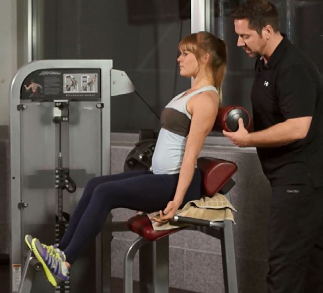 Back extension — Endposition