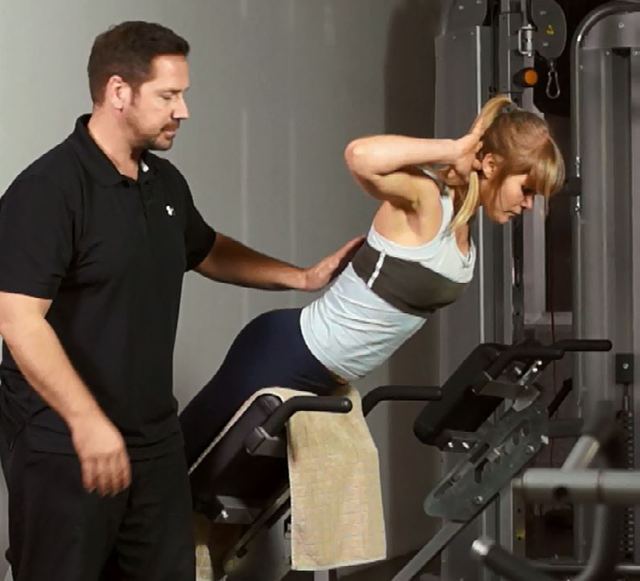 Hyperextension — Anfangsposition